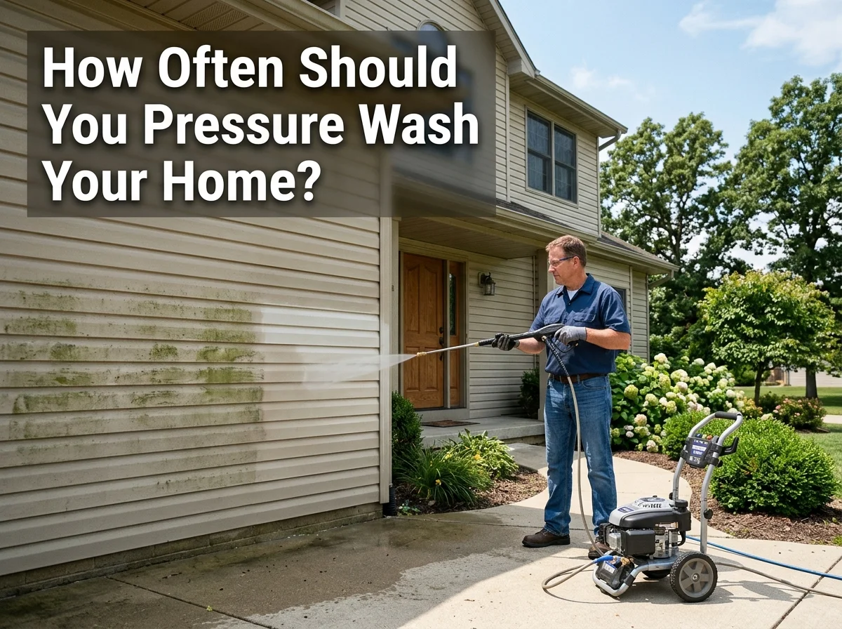 How Often Should You Pressure Wash Your Home in Burlington KY?